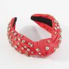 Accessories Medy Jewelry Headbands | Rhinestone Embellished Knotted Headband - Orange