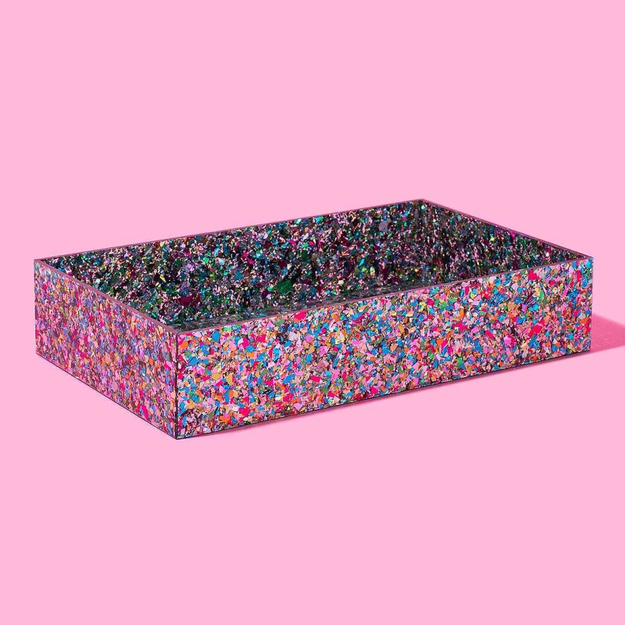 Home Decor Taylor Elliott Designs | Medium Colorful Confetti Tray