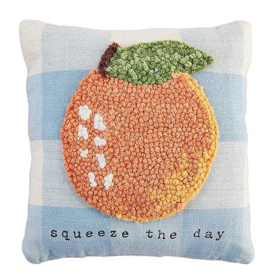 Home Decor Mud Pie | Mini Fruit Hooked Pillows By Mud Pie