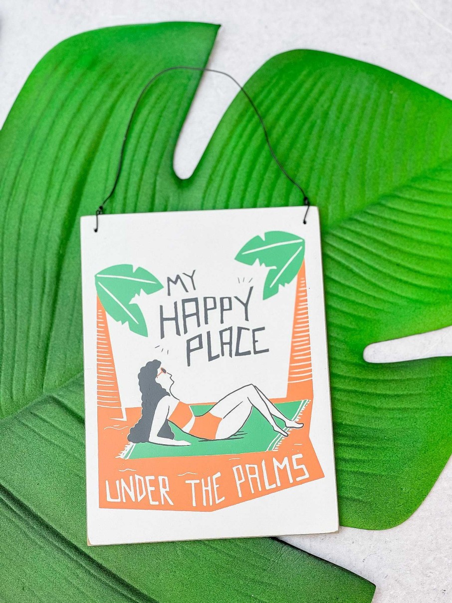 Home Decor Primitives By Kathy | My Happy Place Hanging Sign