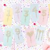 Home Decor Taylor Elliott Designs | Numbers & Shapes Confetti Pearl Cake Toppers