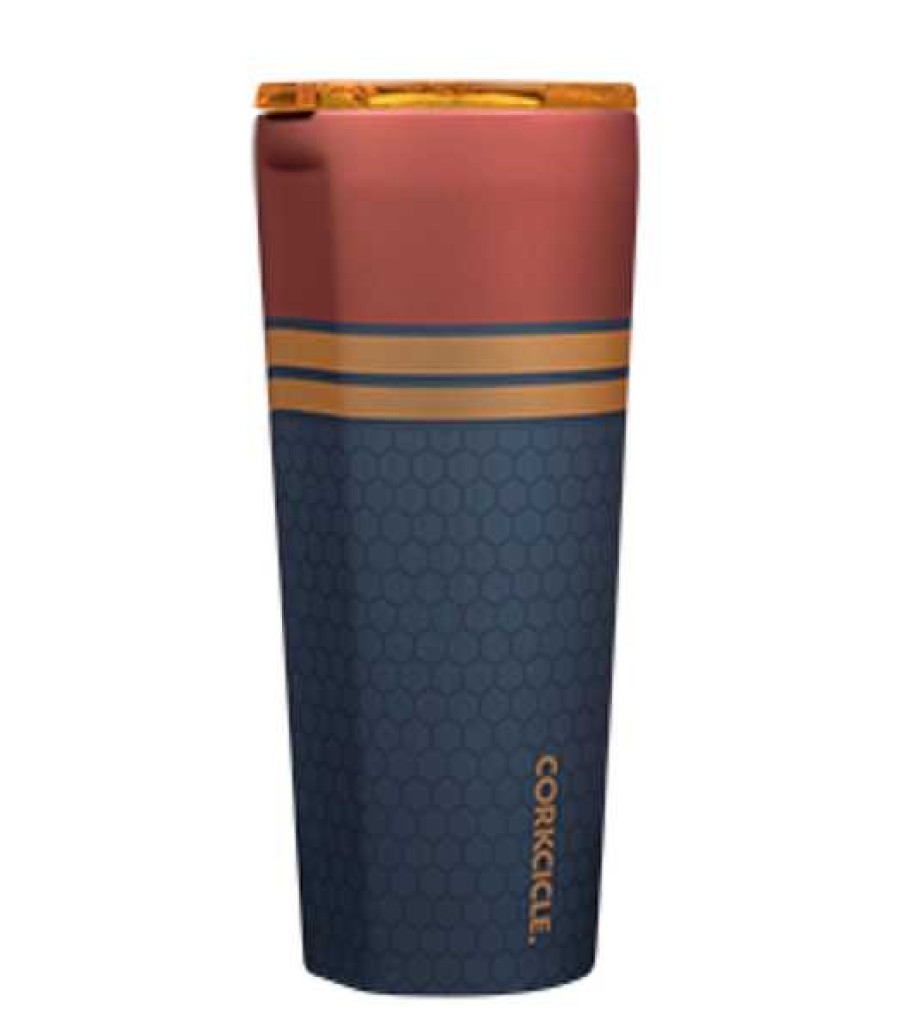 Home Decor Corkcicle | 24 Oz Stainless Steel Marvel Captain Marvel Tumbler By Corkcicle