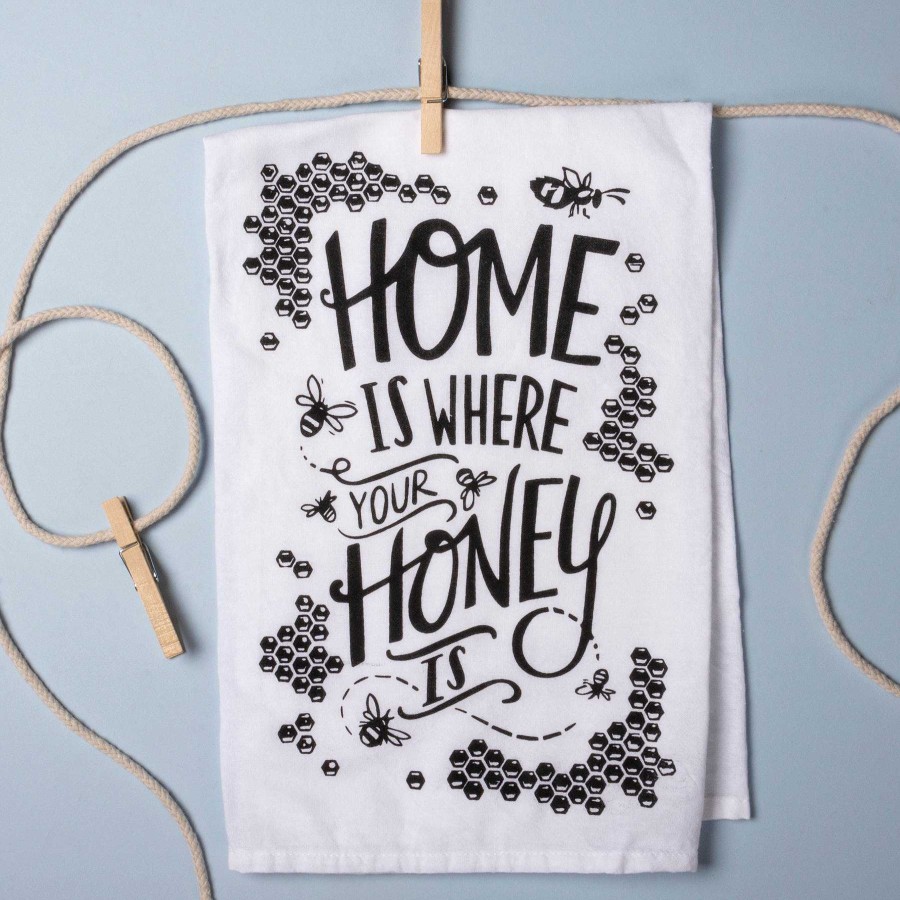 Home Decor Primitives By Kathy | Home Is Where Your Honey Is' Kitchen Towel