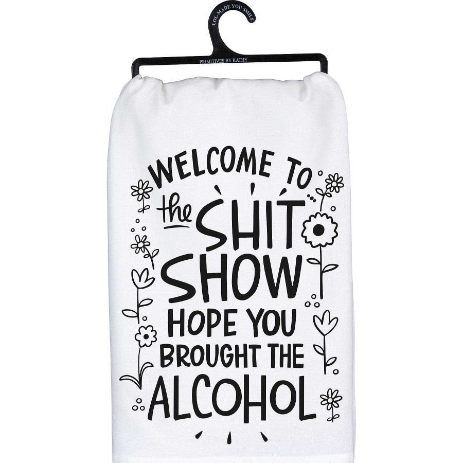 Home Decor Primitives By Kathy | Welcome To The Sh*T Show' Kitchen Towel