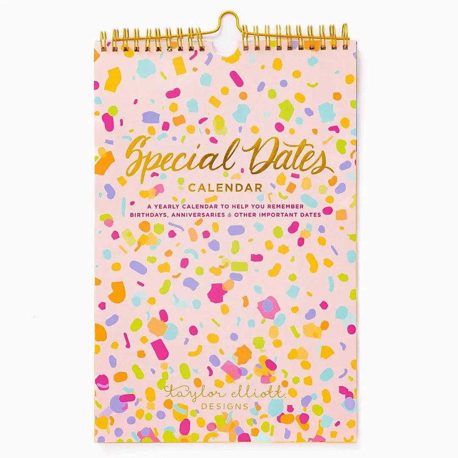 Home Decor Taylor Elliott Designs | Special Dates Calendar Spiral Notebook