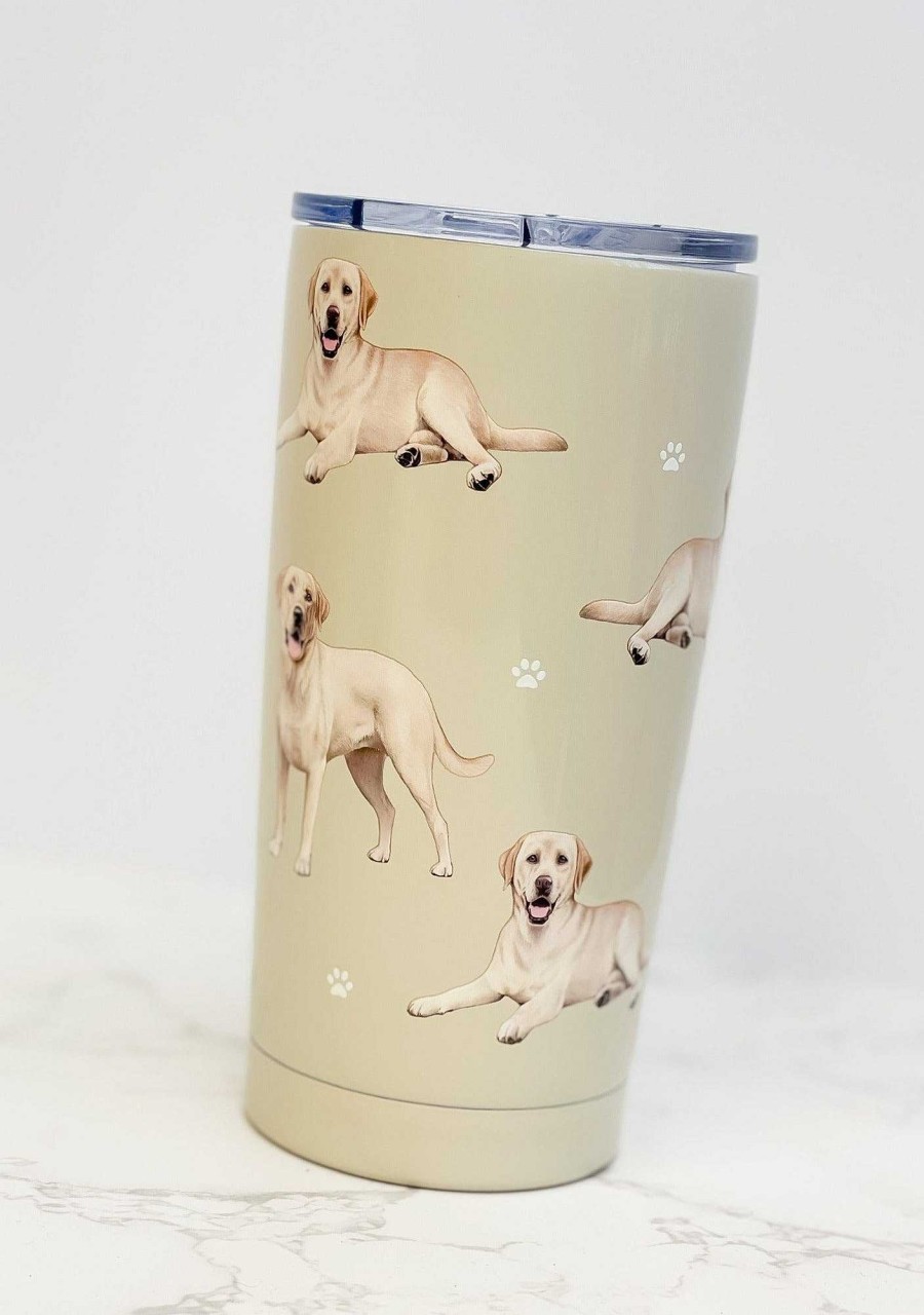 Home Decor E&S Pets | Yellow Labrador Stainless Steel Tumbler