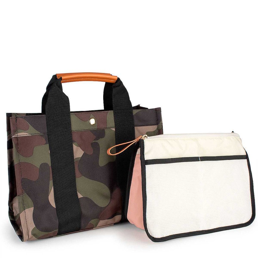 Accessories Boulevard Tote Bags | Camo Kylie Tote (Ships In 1-2 Weeks)