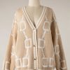 Clothing Miracle Sweaters | Horse Bit Button Cardigan - Beige