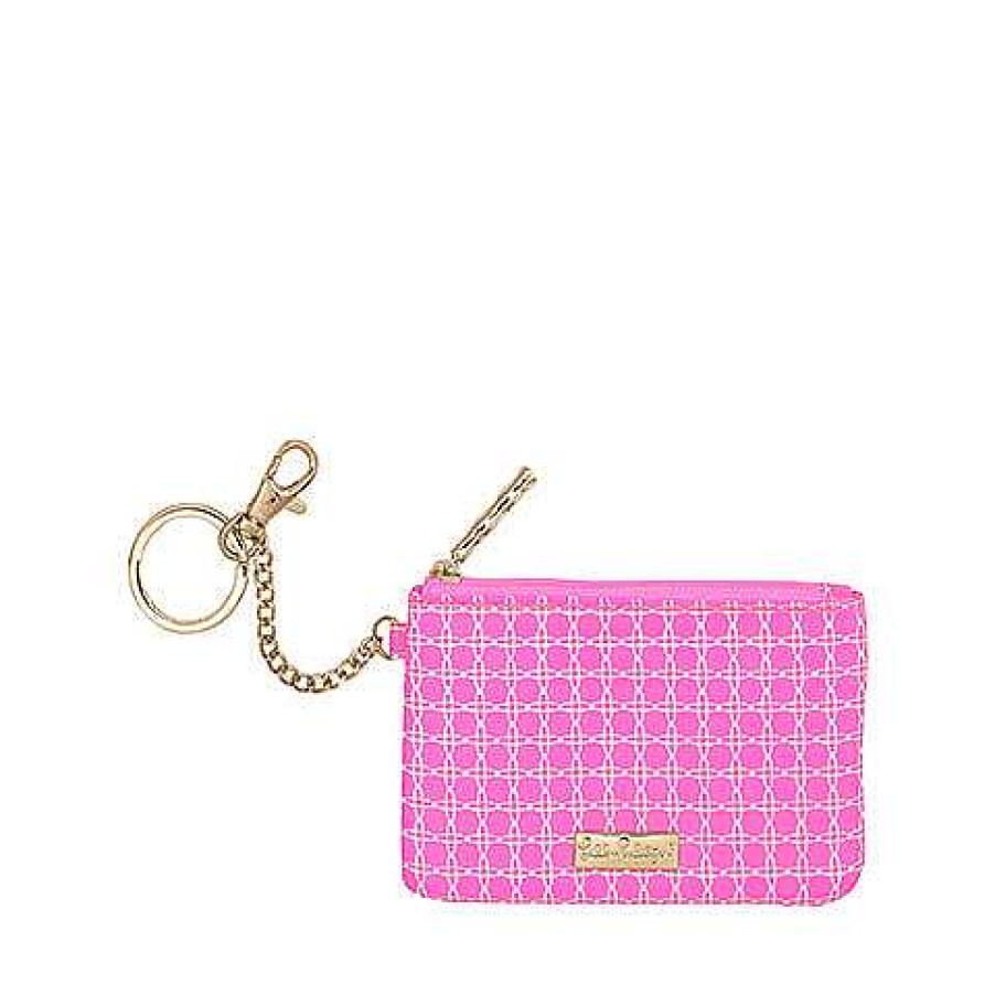 Accessories Lifeguard Press Wallets | Id Case By Lilly Pulitzer - Havana Pink Caning