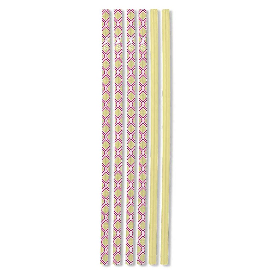 Home Decor Swig | Pink Lemonade Tall Straw Set By Swig