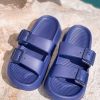 Shoes Prep Obsessed JTC | Comfy Buckle Foam Slides - Navy Blue