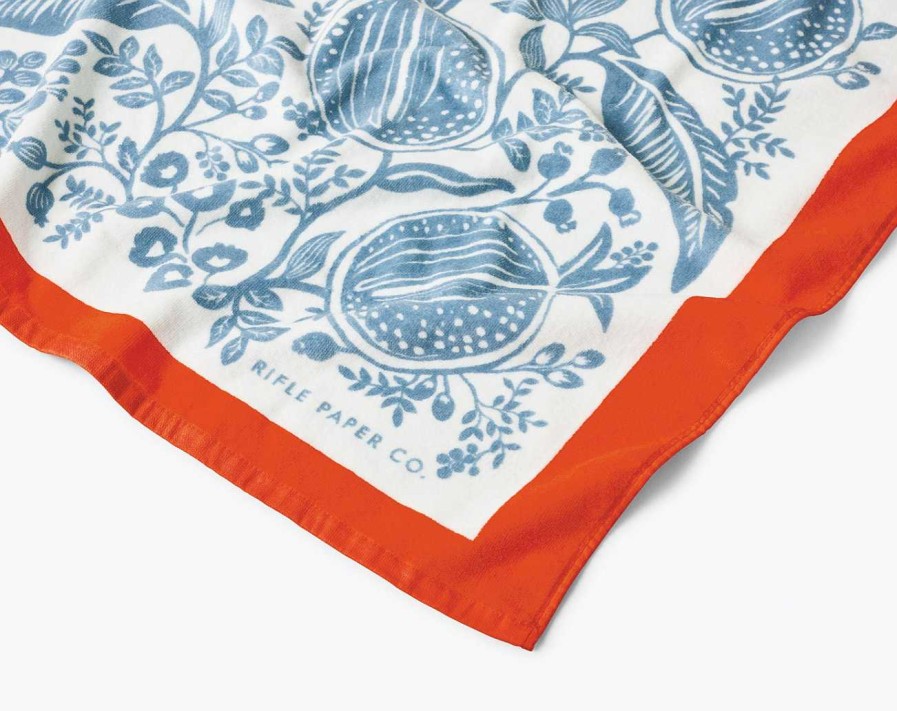 Home Decor Rifle Paper Co | Pomegranate Beach Towel By Rifle Paper Co