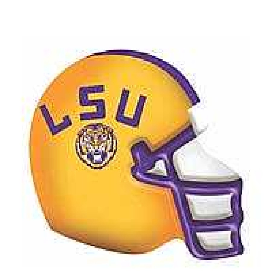 Home Decor Nora Fleming | Lsu Football Helmet Mini By Nora Fleming