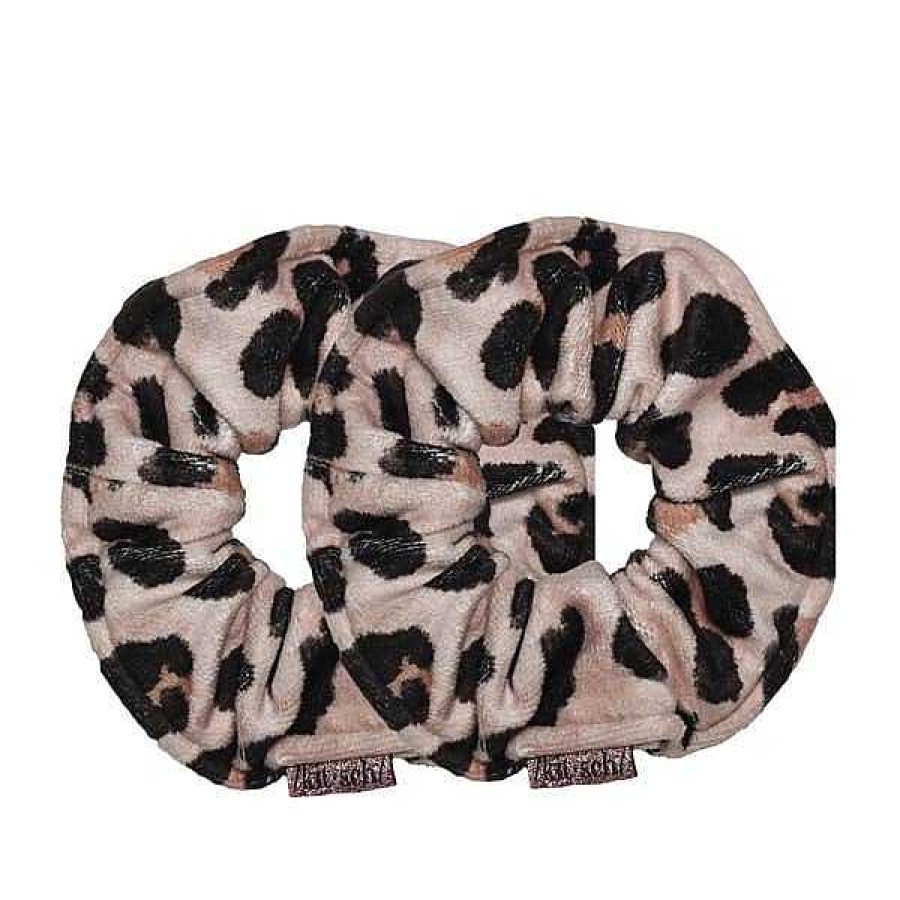 Accessories Kitsch Hair Ties & Clips | Leopard Microfiber Towel Scrunchies