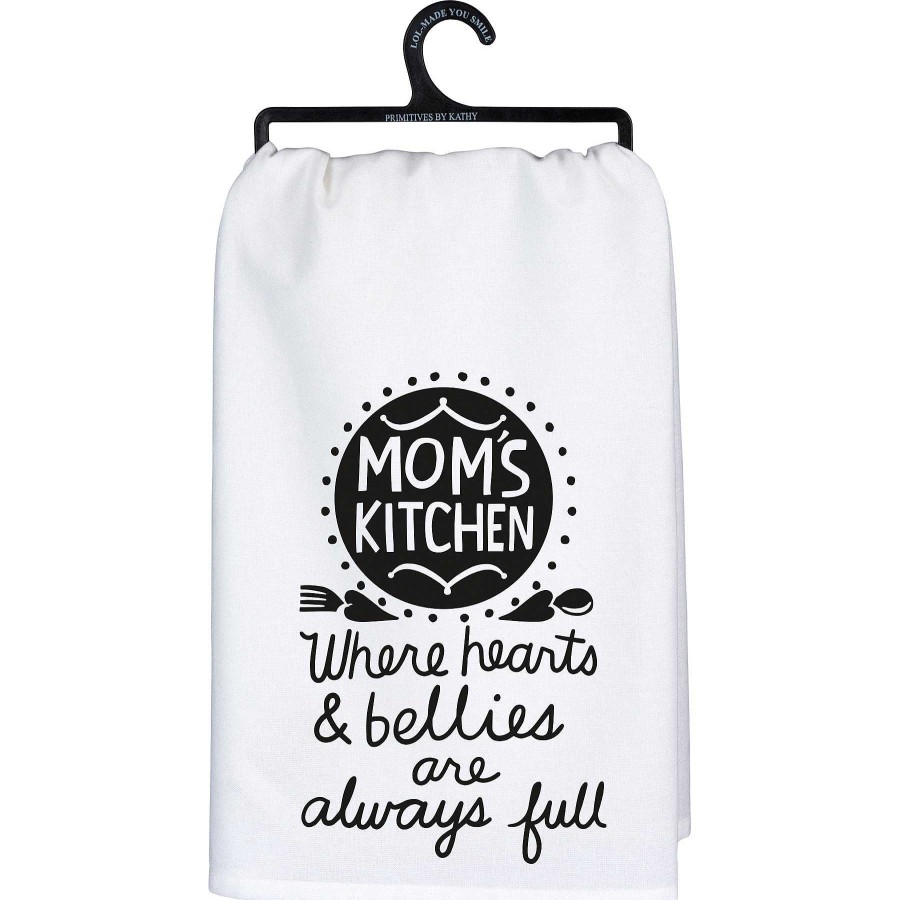 Home Decor Primitives By Kathy | Mom'S Kitchen' Hearts & Bellies Kitchen Towel