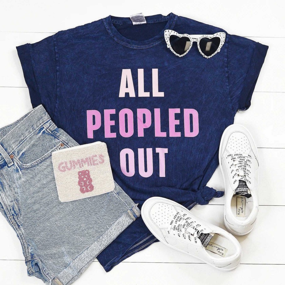 Clothing Mugsby Graphic Tees | All Peopled Out' Short Sleeve Tee By Mugsby