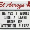 Home Decor El Arroyo | Large Order Of Attention' Party Plates