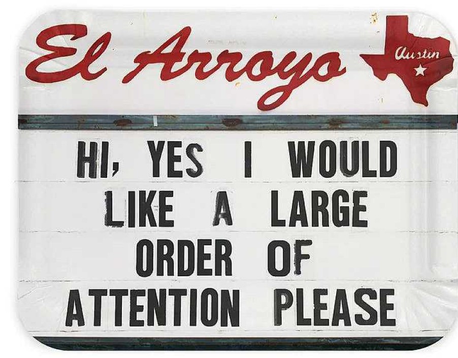 Home Decor El Arroyo | Large Order Of Attention' Party Plates