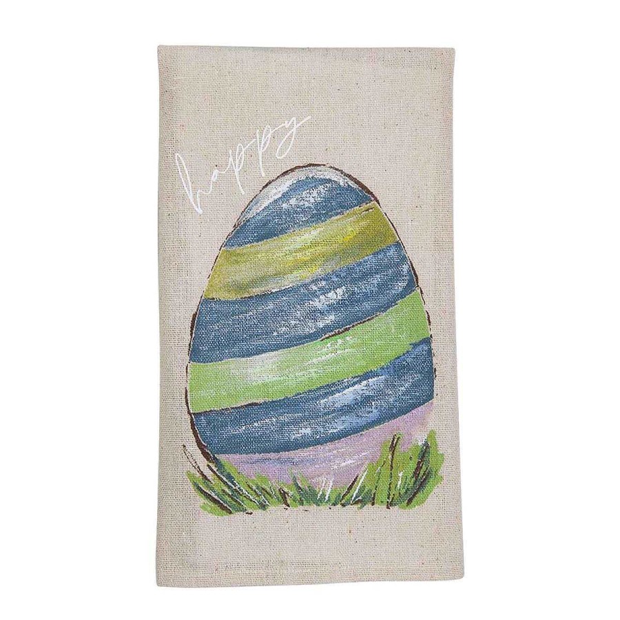 Home Decor Mud Pie | Painted Easter Towels By Mud Pie