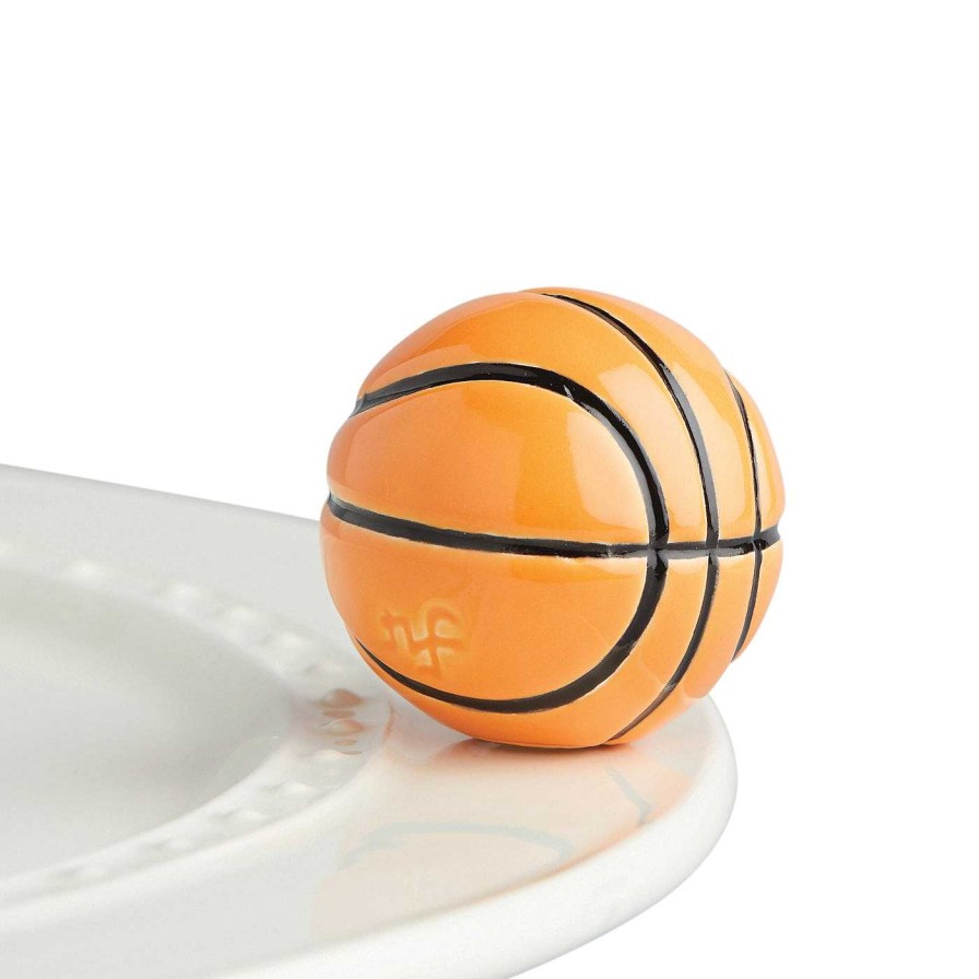 Home Decor Nora Fleming | Hoop, There It Is Basketball Mini By Nora Fleming