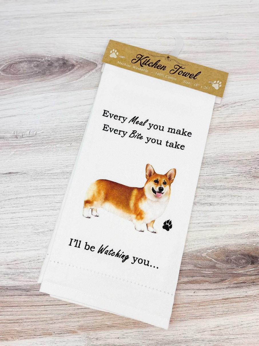 Home Decor E&S Pets | Welsh Corgi Kitchen Towel