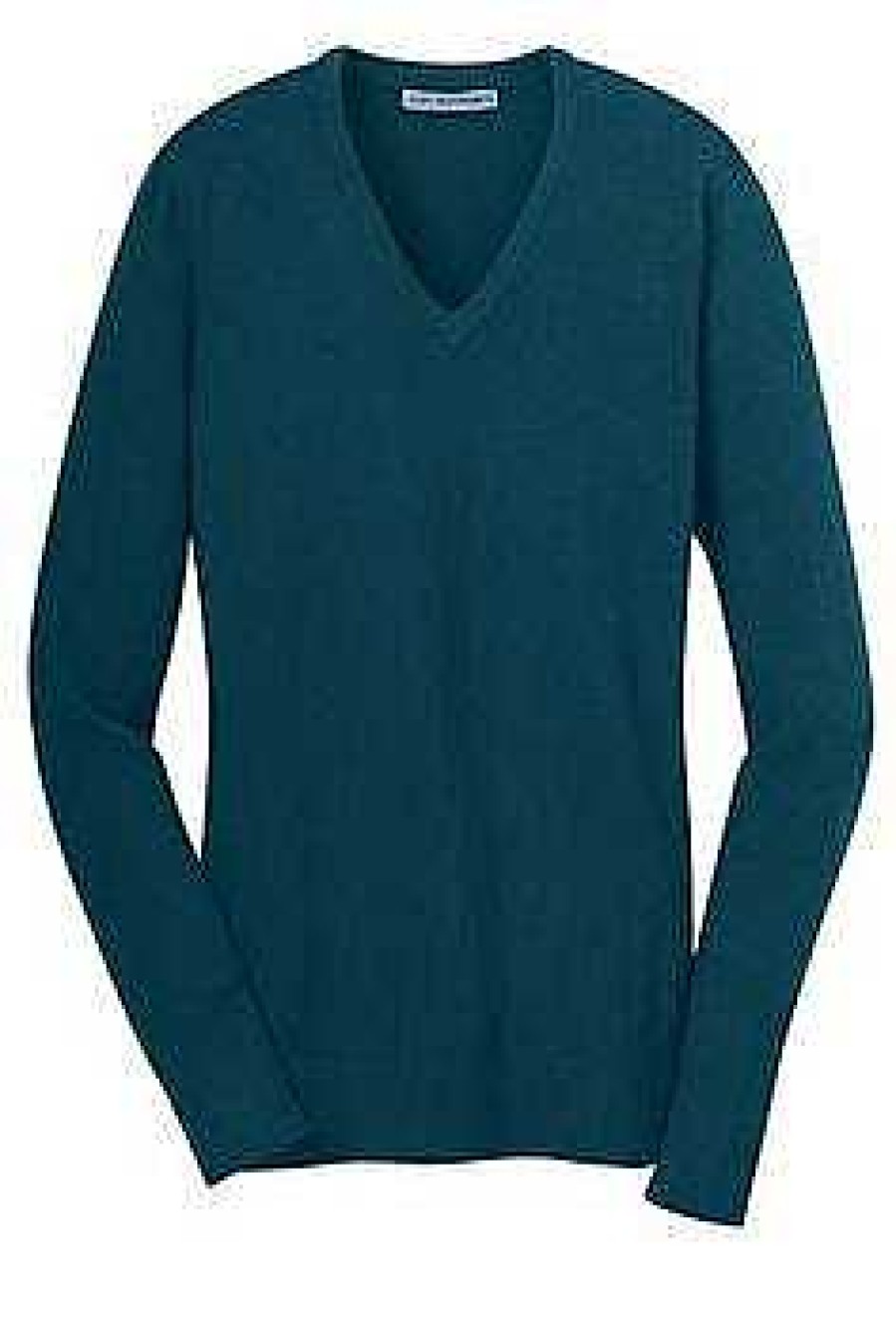 Clothing Sanmar Sweaters | Jules Monogrammed V-Neck Sweater (3-4 Week Production Time)