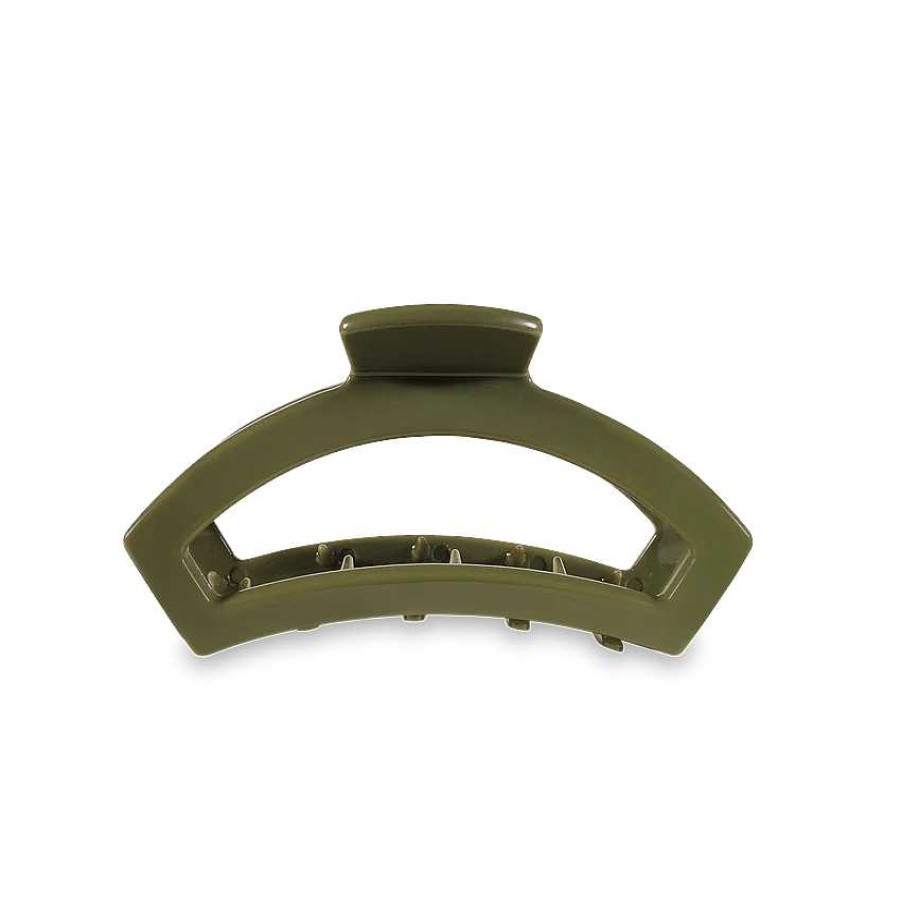 Accessories Teleties Hair Ties & Clips | Tiny Teleties Open Claw Clip - Olive