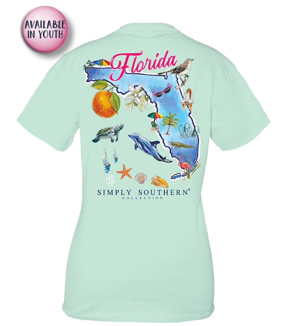 Clothing Simply Southern Short Sleeve | Florida State Short Sleeve Tee By Simply Southern