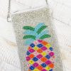 Accessories Prep Obsessed TL Crossbody Bags | Pineapple Beaded Phone Crossbody