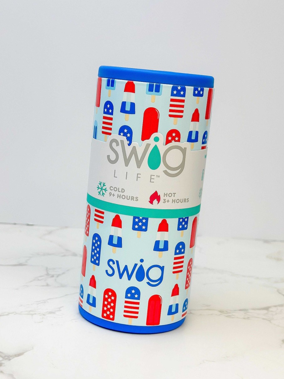 Home Decor Swig | Rocket Pop 12Oz Skinny Can Cooler By Swig