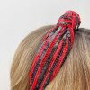 Accessories Prep Obsessed TL Headbands | Game Day Sequin Headbands - Red & Black