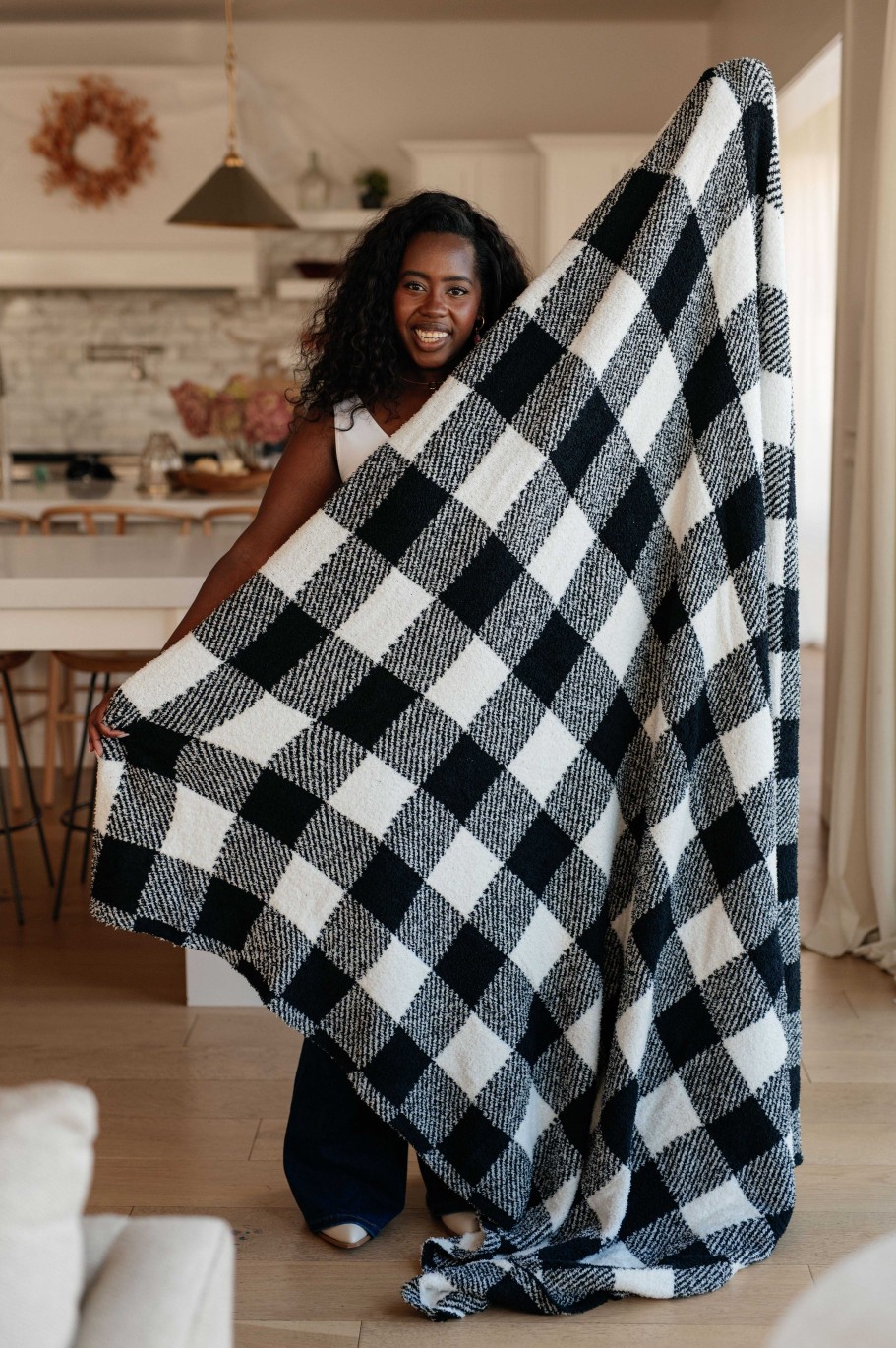 Home Decor Ave Shops | Penny Blanket Single Cuddle Size In Plaid