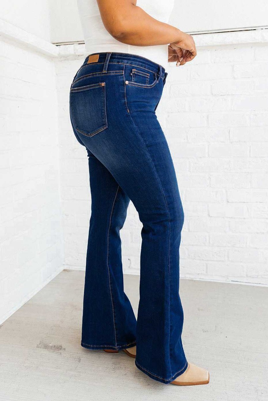 Clothing LH May Sale Denim | Throwback Flare Jeans By Judy Blue