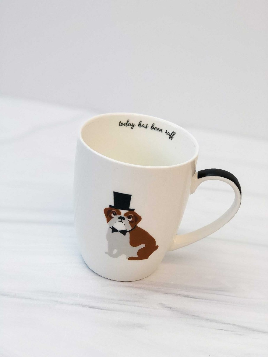 Home Decor Two's Company | Puppy Love Coffee Mugs - Bulldog (Today Has Been Ruff)