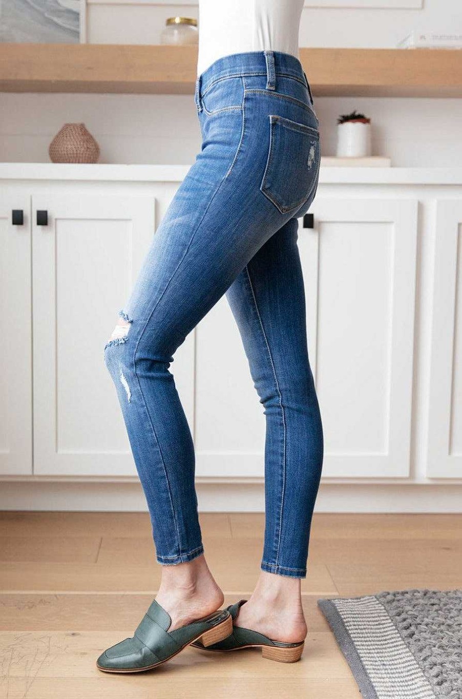 Clothing LHFourth Denim | Get Together Mid-Rise Skinny Jegging By Judy Blue