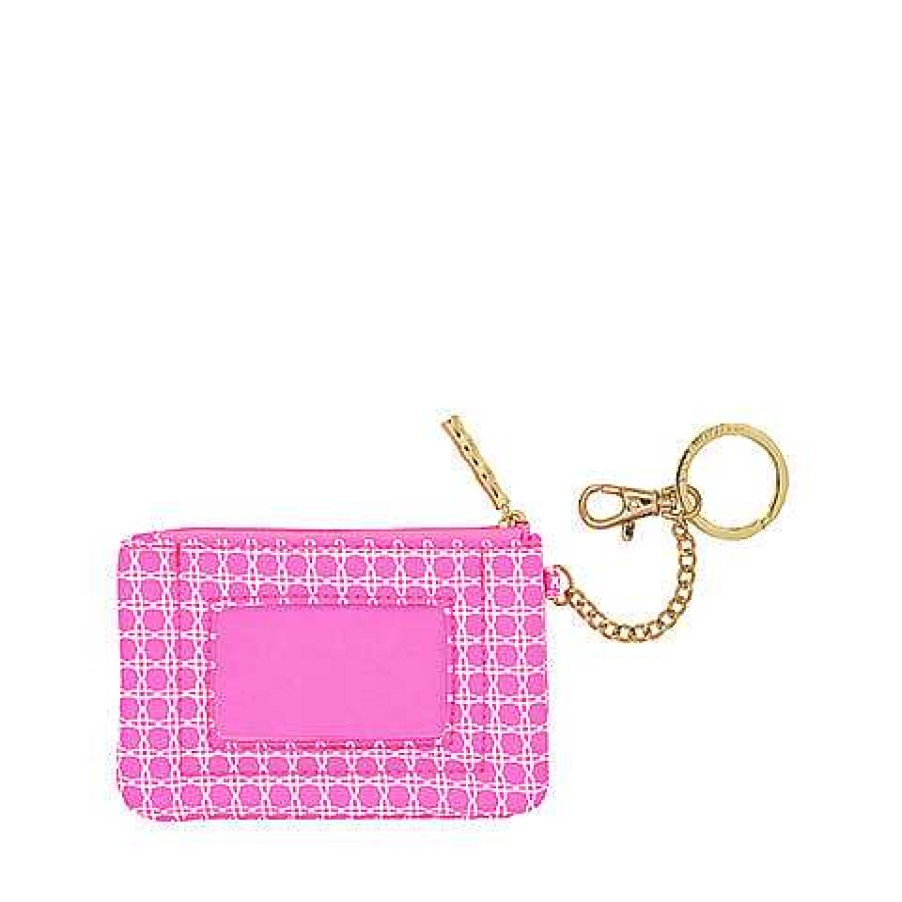 Accessories Lifeguard Press Wallets | Id Case By Lilly Pulitzer - Havana Pink Caning