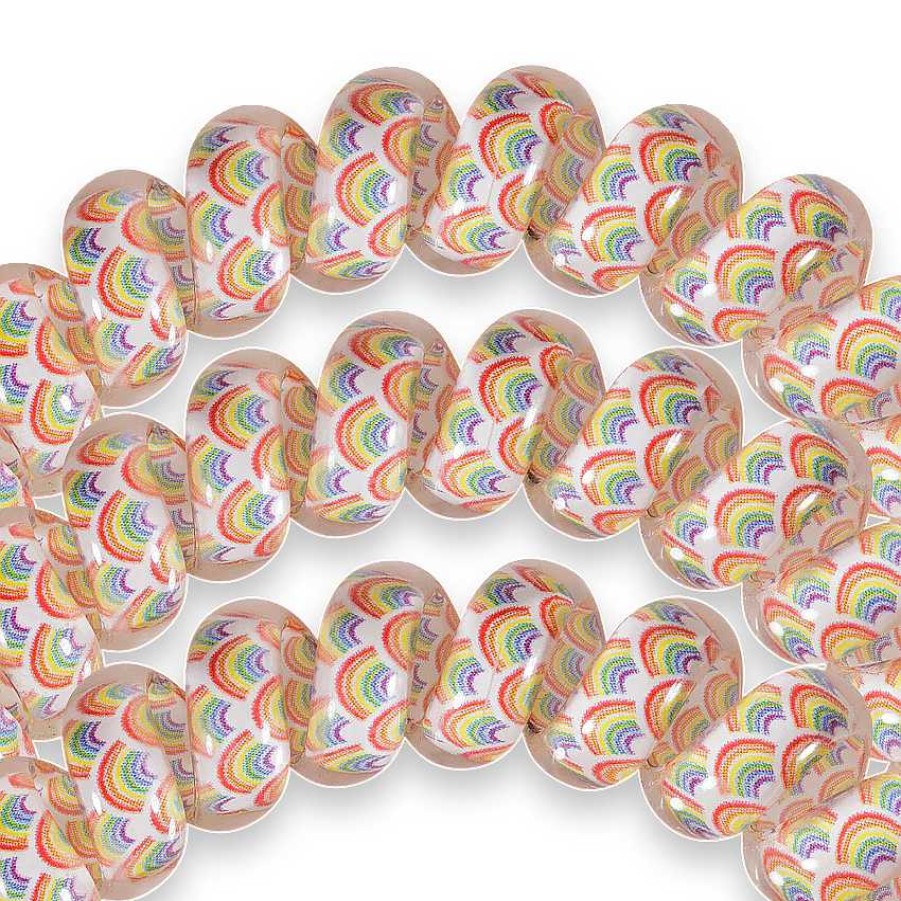 Accessories Teleties Hair Ties & Clips | Teleties Hair Tie - Small Band Pack Of 3 - Rainbow Daze