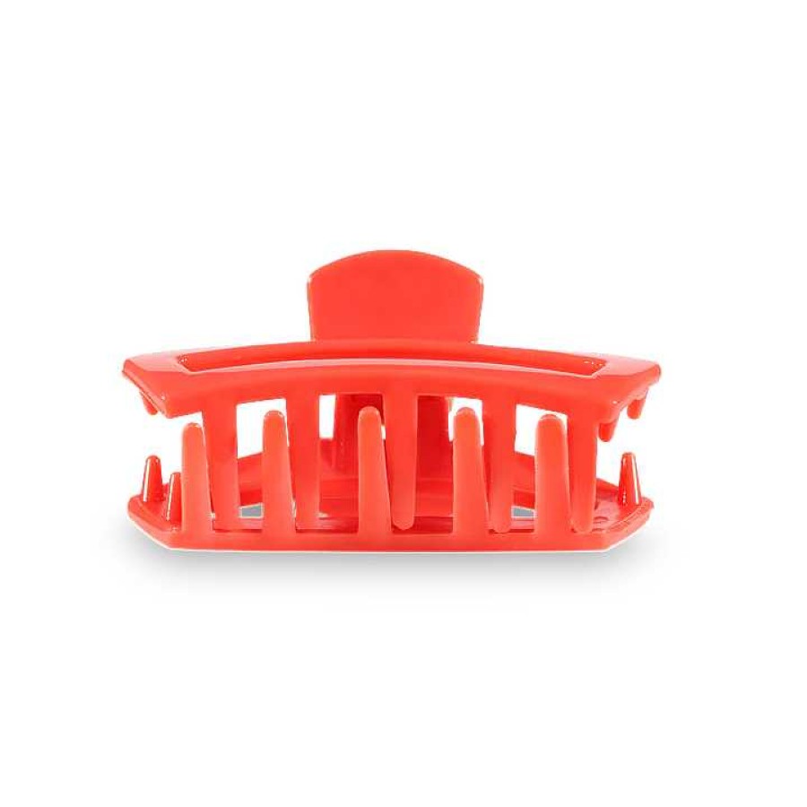 Accessories Teleties Hair Ties & Clips | Tiny Teleties Open Claw Clip - Coral