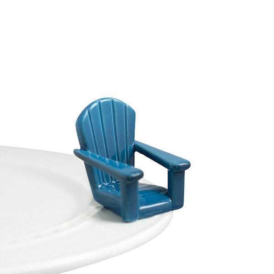 Home Decor Nora Fleming | Chillin' Blue Chair Mini By Nora Fleming