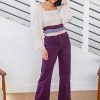 Clothing Ave Shops Denim | Petunia High Rise Wide Leg Jeans In Plum