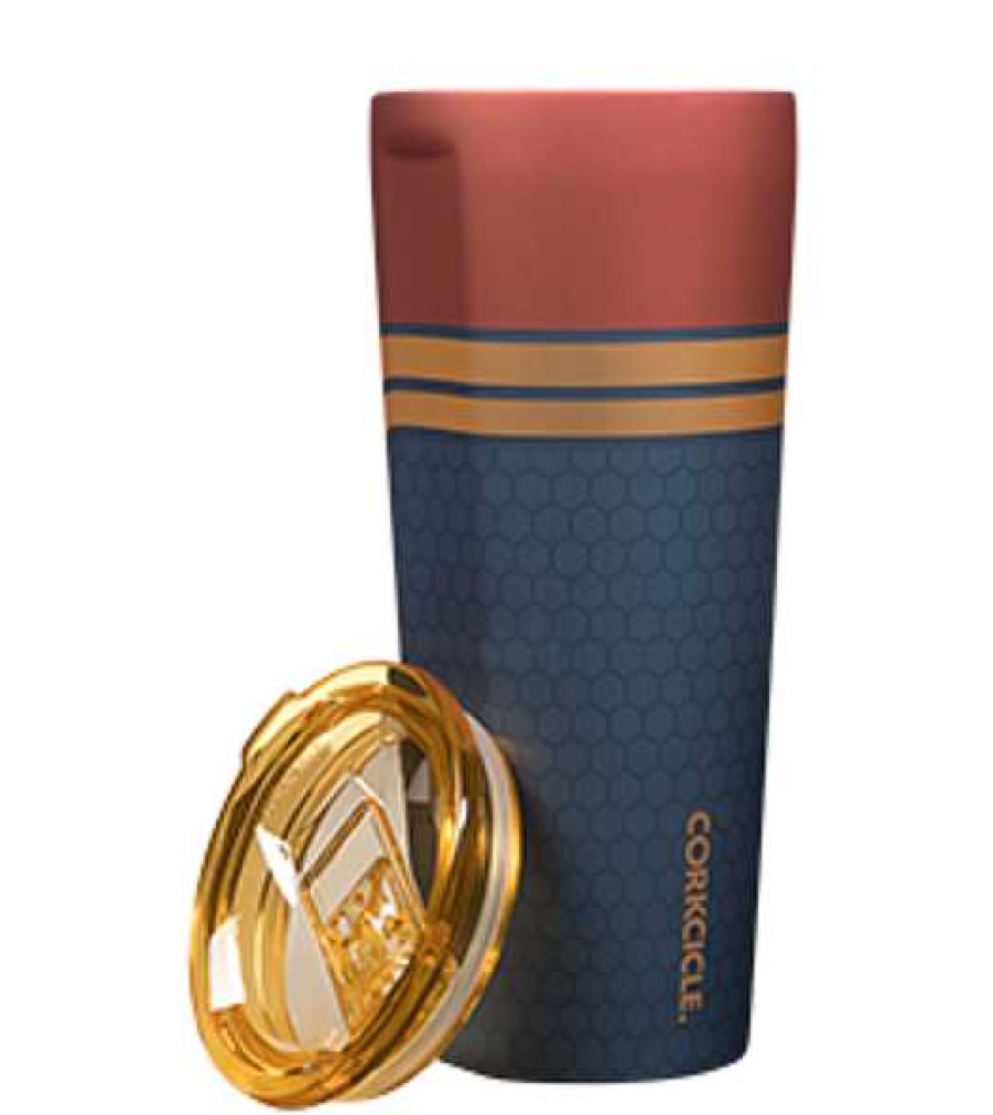 Home Decor Corkcicle | 24 Oz Stainless Steel Marvel Captain Marvel Tumbler By Corkcicle