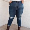 Clothing LH May Sale Denim | Mid-Rise Thermal Boyfriend Jeans By Judy Blue