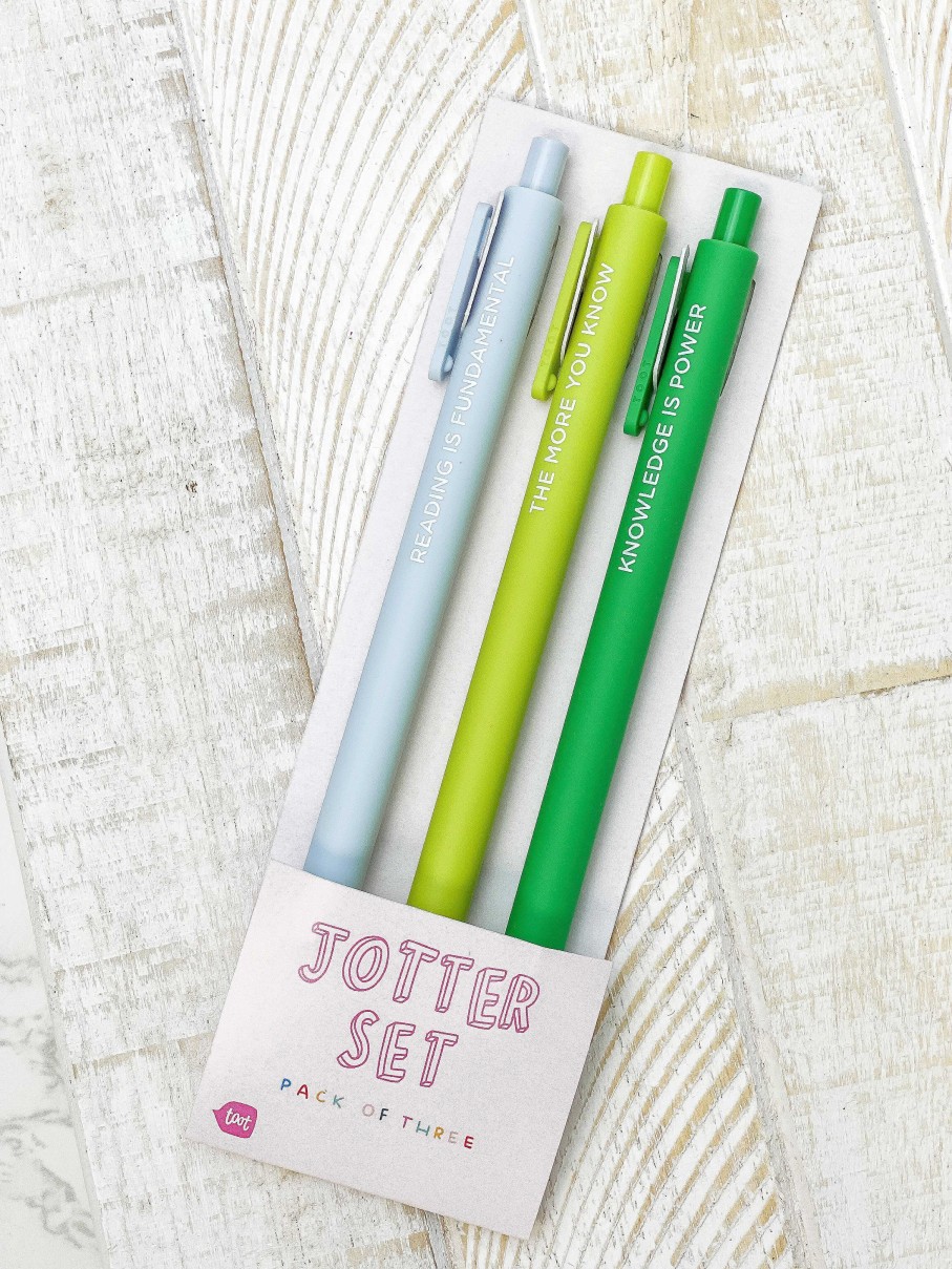 Home Decor Talking Out of Turn | Jotter Pens Set Of 3 - Schoolin