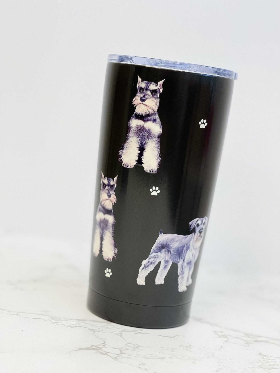 Home Decor E&S Pets | Schnauzer Stainless Steel Tumbler