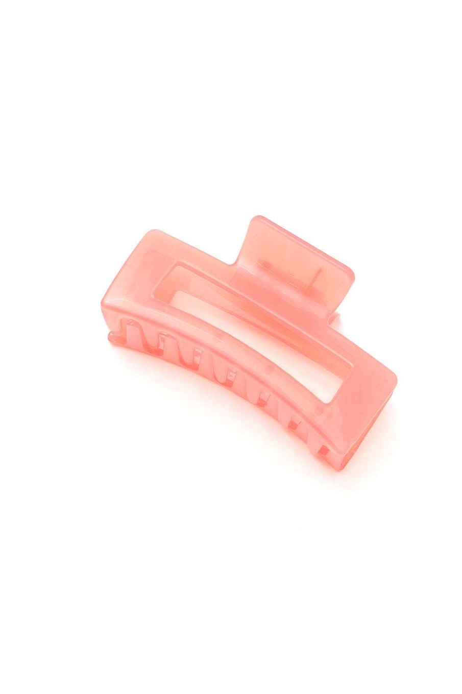 Accessories Ave Shops Hair Ties & Clips | Jelly Rectangle Claw Clip In Watermelon (Ships In 1-2 Weeks)