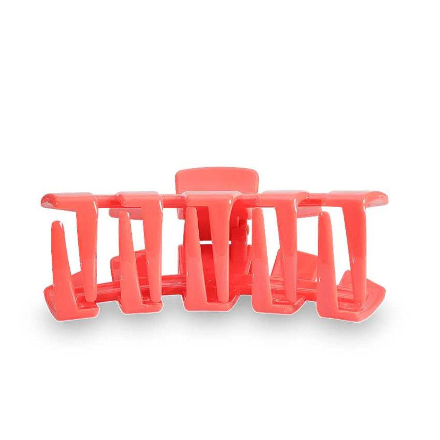 Accessories Teleties Hair Ties & Clips | Large Teleties Claw Clip - Coral