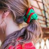 Accessories Jess Lea Hair Ties & Clips | Velvet Christmas Scrunchie - 2 Options Available