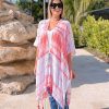 Clothing Prep Obsessed MIZ Kimonos | Tie Dye Tassel Kimono - Pink