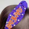 Accessories Prep Obsessed TL Headbands | Game Day' Embellished Headbands - Purple & Orange