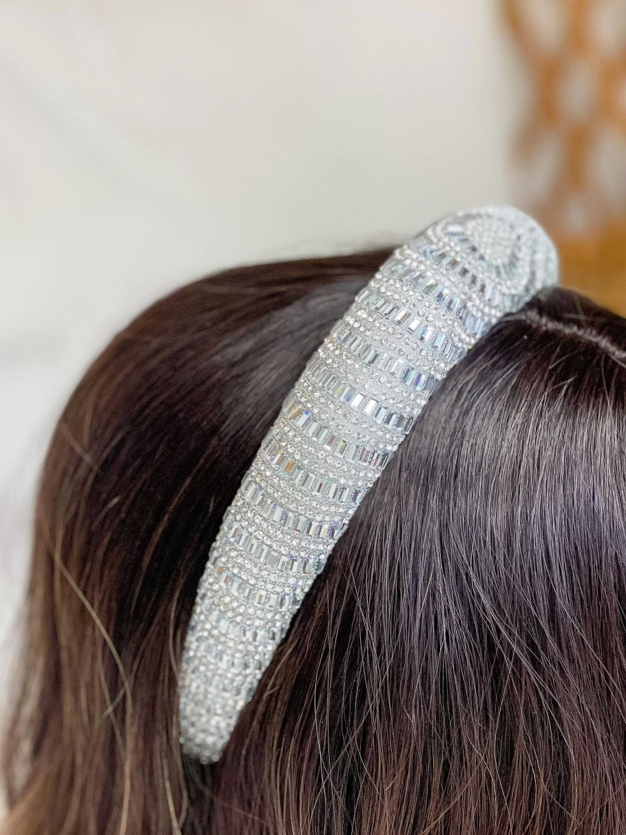 Accessories Prep Obsessed FC Headbands | Shining Crystal Padded Headband